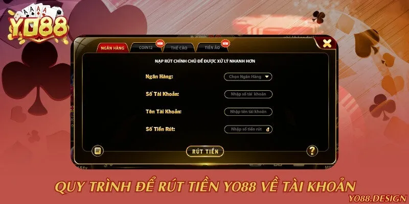 Yo88 13 Quy trình rút tiền